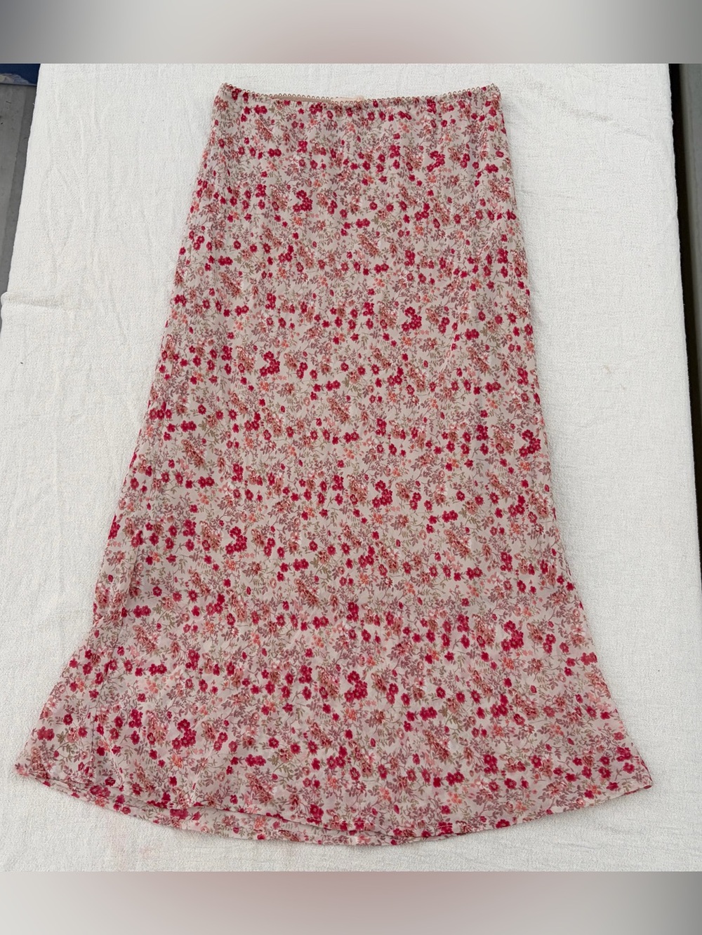 Vintage Forever 21 Floral Midi Skirt, Y2K Cottagecore Coquette Boho